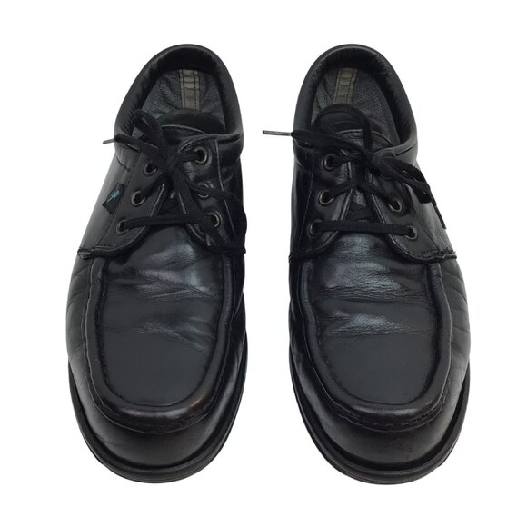 Red Wing Shoes Black Leather Oxford ANSI Safety Shoes Womens 8.5D Moc Toe - Picture 2 of 10